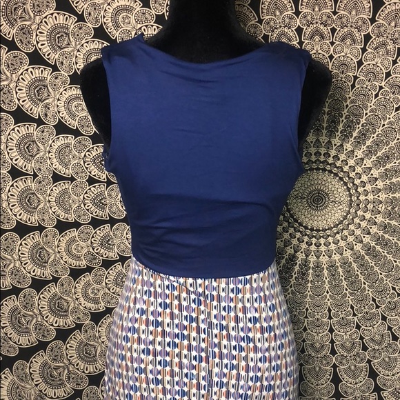 🆕 Navy Multi Colored Circle Maxi Dress - Picture 6 of 8